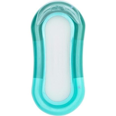 Matelas gonflable avec filet de confort et de fraîcheur dans la piscine ou en mer, appui-tête gonflable (1/5)