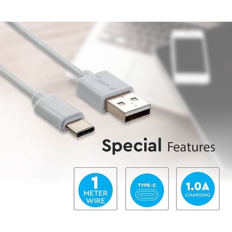 1M. TYPE C USB CAVO BIANCO - PEARL SERIES (1/5)
