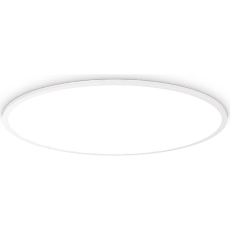 Plafoniera Moderna Fly Slim Alluminio-Plastiche Bianco Led 65W 4000K D90Cm (1/2)
