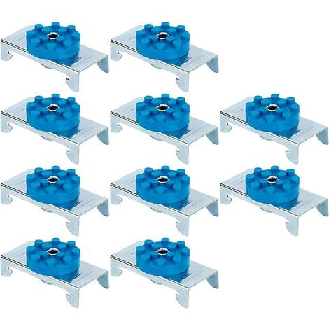 Lot de 10 clips acoustiques résilients, clips d'isolation phonique pour profilés résilients, pour l'insonorisation (1/5)