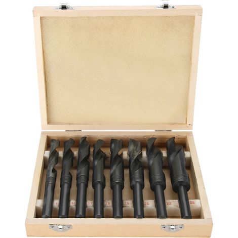 Eosnow 8 Teile/los 14-25mm High Speed ​​Carbon Stahl Bohrer HSS Reduzierten Schaft HSS Spiralbohrer