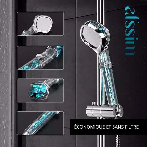 Duschkopf, wassersparender Duschkopf, Hochdruck-Duschkopf, Öko-Handbrause, kraftvoller Entspannungs-Duschkopf, universeller Badezimmer-Duschkopf (1/4)