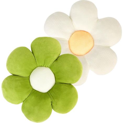 2 Pcs Coussin Fleur, 40cm Coussin de siège en Forme de Fleur, Tapis de Sol Coussins de siège Canapé pour la Maison, Le canapé et la Voiture