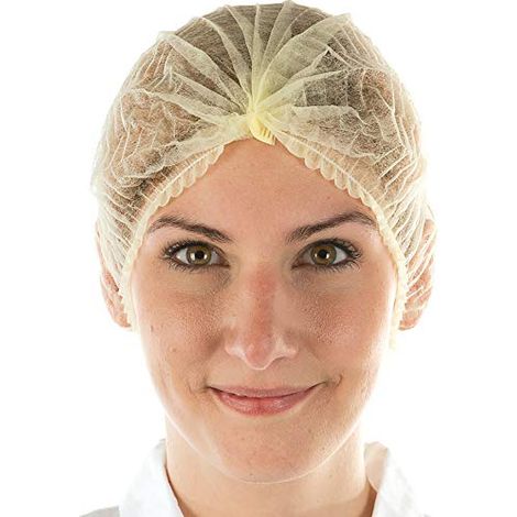 HYGONORM BONNET STANDARD ''LIGHT'', PP, JAUNE AVEC BANDE ÉLASTIQUE FRANZ MENSCH 12108