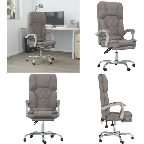 Bürostuhl mit Massagefunktion Taupe Stoff - Massage-Bürostuhl - Bürostuhl Stoff