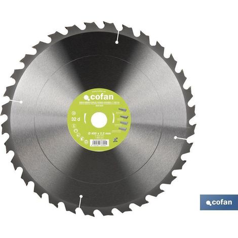 disco de sierra ingletadora para madera/metal ø400 x 2,2 x 30 mm, 32 dientes