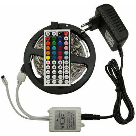 Strisce LED 15m RGB Luci LED che cambiano colore per casa Cucina Camera da letto Dormitorio Bar con telecomando IR Modalità fai da te (1/3)