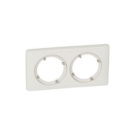 Legrand 069072 Céliane-Abdeckplatte IP44, 2-fach – Ausführung: Weiß