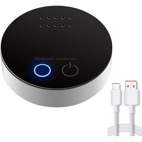Générateur d'ozone polyvalent pour éliminer les odeurs, élimination efficace des odeurs, alimenté par USB/batterie, convient aux armoires, réfrigérateurs, voitures, salles de bains et autres endroits. (1/5)
