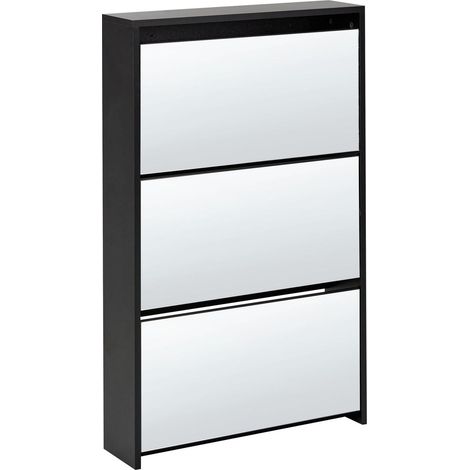 Shoe Storage Cabinet MIDFIELD Black