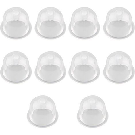 10 Pcs Pompe d'Amorçage Pompe Ampoule Carburateur Remplacer Huile Carburateur Tondeuse à La Tronçonneuse Pompe à Essence Carburateur Pompe Universelle en Plastique Poire Piston Accessoires