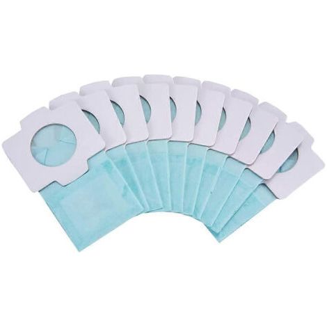 Lot de 10 sacs à poussière pour aspirateur Makita 198744-5 et filtre en papier pour les modèles DCL182, CL107, CL072, CL102 et BCL182. Accessoires pour aspirateurs. (1/5)