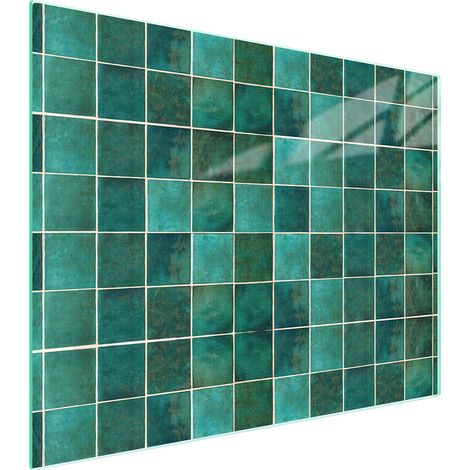 TAGLIERE IN VETRO 52x40 VERDE (1/5)