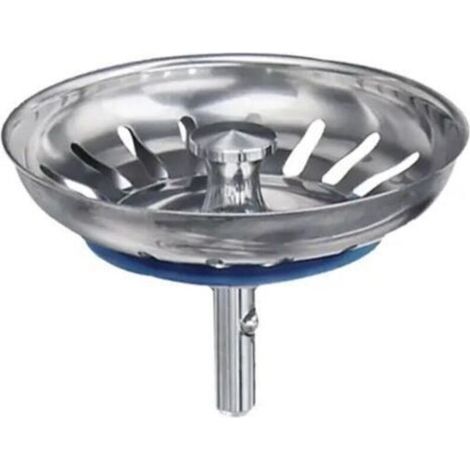 Bouchon Évier Cuisine Filtre avec Goupille Réglable - Universel Cuisine Bouchon Évier, Panier Crépine Pop-Up, Inoxydable, Compatible Lave-Vaisselle (80mm) (1/5)