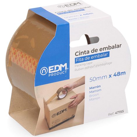 Nastro sigillante marrone 48 micron 50 m x 50 mm EDM (1/4)