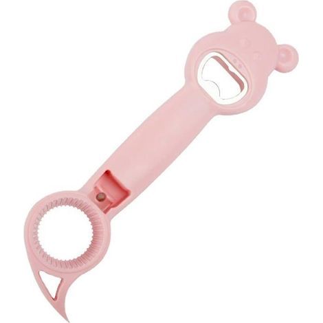 Ouvre-bocal, ouvre-boîte multifonction 4 en 1, outil de cuisine multifonction pour pots de gelée, vin, bière et autres, (1/5)