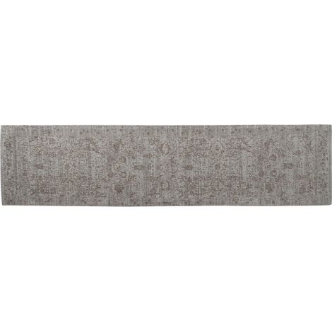 DKD Home Decor Cotton Chenille Carpet Blanc Noir Marron (1/4)