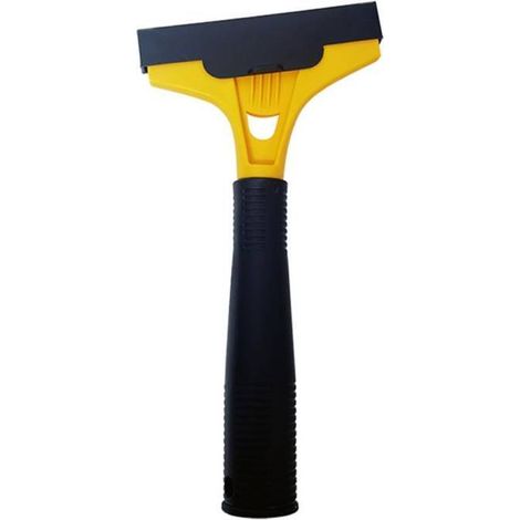 Grattoir à vitres, outil de nettoyage sans résidus, durable, léger, jaune (1/4)