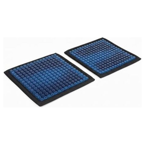 HAC24 2X Gel Sitz- Rückenkissen Kühlend 38,5 cm x 32,5 cm 240 Noppen Auto Stuhl Rollstuhl Polster Gelkissen Sitzkissen (1/5)