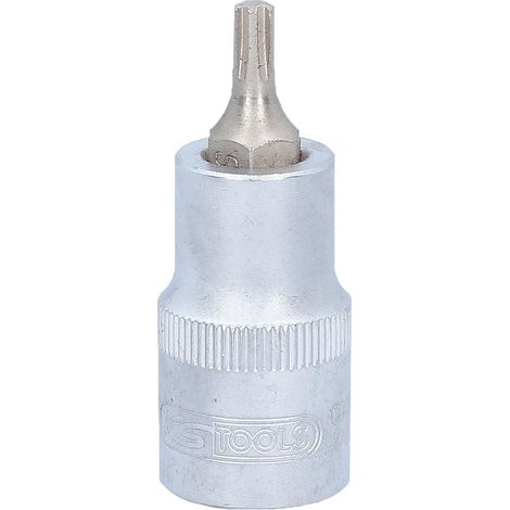 Douille tournevis 1/2" M5, Longueur 55 mm - Chrome Vanadium extra fin - Finition satinée (1/5)