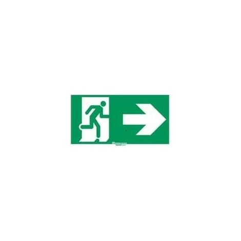 Legrand 061002 Regulatory signaling label for baes - emergency exit door on the right