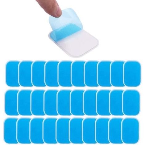 Gels d'électrostimulation - 2021 - Patchs de Gel de Remplacement - 60PCS - Abdominaux - Mixte (1/4)
