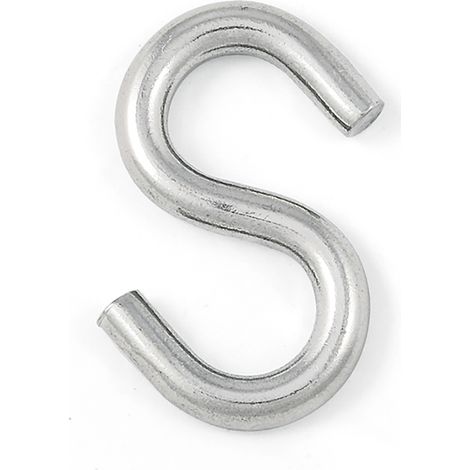 Gancio a S Ø 6,0 mm. in acciaio zincato - 4 pz.