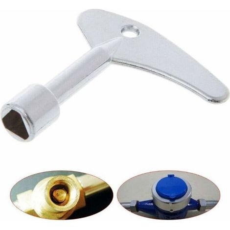 Lot de 2 clés triangulaires de 9 mm avec interrupteur à clé triangulaire pour ascenseur électrique à gaz d'urgence (1/4)