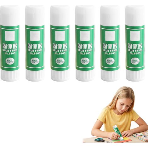 Colla per stampanti 3D, confezione da 6 stick di colla PVP ad asciugatura rapida da 36 g, adesione migliorata per piani riscaldati, compatibile con PLA, ABS e PETG, facile da pulire, lavabile e resist (1/5)