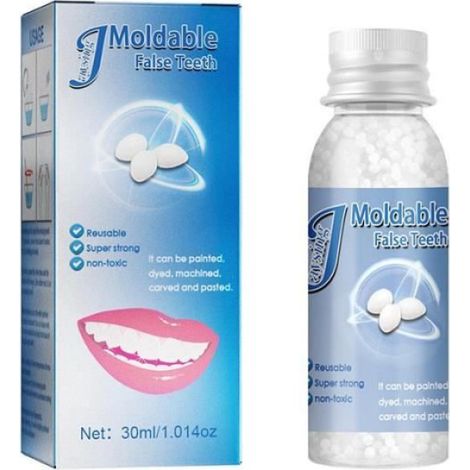 Colle Pour Fausses Dents - Résine Adhésive Temporaire - Pour Prothèse Dentaire - 30 g (1/4)