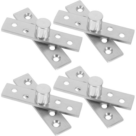 de 4 charnières à pivot invisibles en acier inoxydable pour