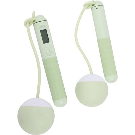 Corde à sauter avec contrepoids, corde à sauter pour adulte pour l'entraînement en intérieur, batterie intégrée (1/5)