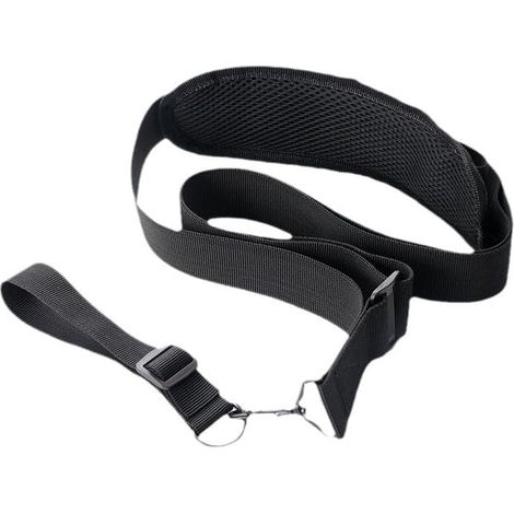 Harnais Débroussailleuse, Harnais Confortable pour Débroussailleuse et Tondeuse, Sangle d'Épaule en Nylon, Ajustable, Compatible avec la Plupart des Marques pour Jardinage Intensif, Noir (1/5)