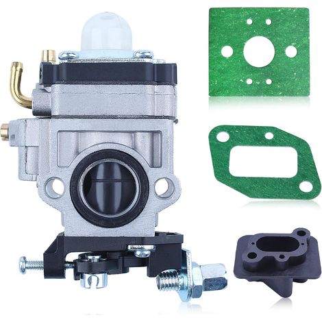 Carburateur et Collecteur d'admission pour Moteurs Taille-Herbes 43CC 40-5 BC430 CG430 TL33 TL43 T52 TU43 1E40F-5, pour moteurs à essence Mitsubishi TL33 TL43 T52 TU43 (1/5)