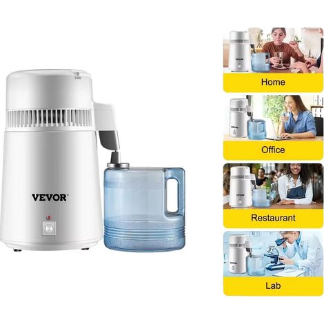 Purificateur par Distillation d'Eau, Capacité de 4L, Design Convivial, Blanc (1/2)