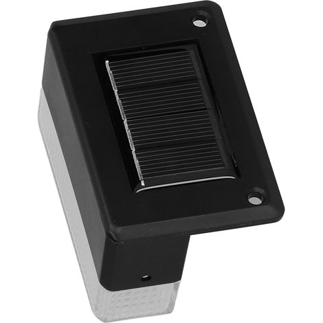Lot de 4 lampes solaires d'escalier à 3 LED, éclairage paysager pour jardin, allée, cour et terrasse. (1/5)