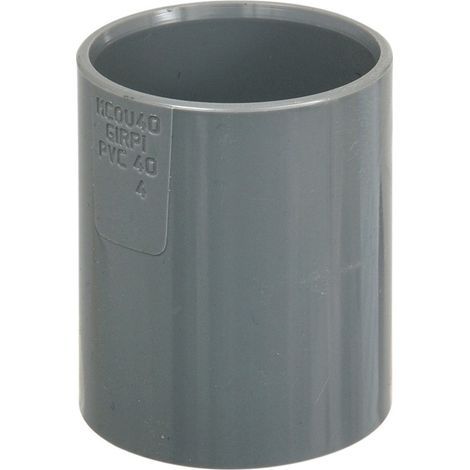 Manga PVC deslizante sin tope interior hembra/hembra 40mm - Girpi