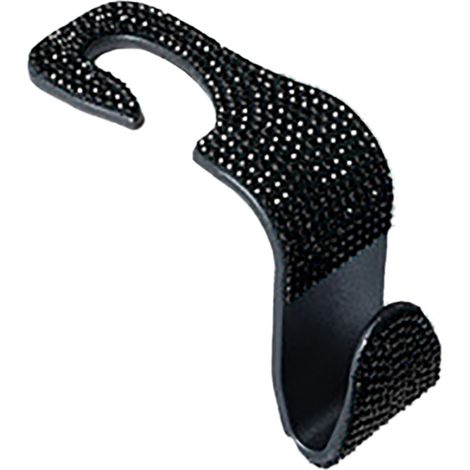 Porte-manteau cristal pour appui-tête auto, crochets dossier siège arrière, organiseur sac manteau courses noir (1/5)