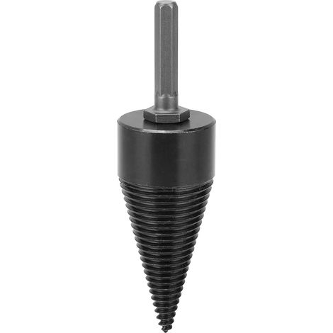 Poinçon à cône en bois, tige hexagonale en acier rapide, foret dédié pour fendeur de bois de chauffage, 42 mm (1/5)