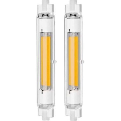 Ampoule LED R7S 118mm Dimmable 30W Équivalent 100W Halogène Blanc Chaud 3000K 2000LM Sans Scintillement Lot de 2 (1/4)