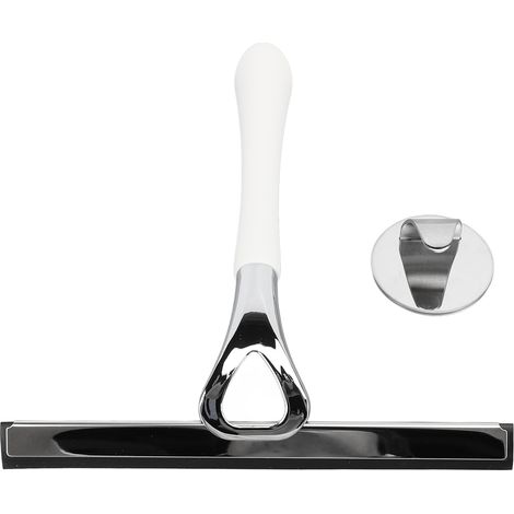 Tergivetro con manico in metallo, pulizia efficiente, risparmio di fatica, ideale per box doccia, bagno e porte finestre. (1/5)