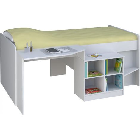 Pilot Cabin Bed - MFC - H80 x W137 x L195 - White