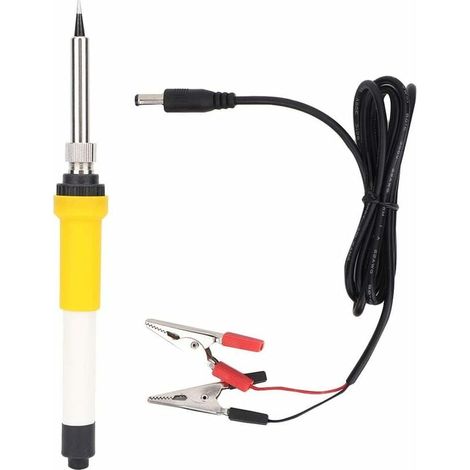 Lötkolben, DC 12 V 60 W Auto Tragbarer elektrischer Lötkolben mit Krokodilklemme und eigener Stromversorgung (1/5)