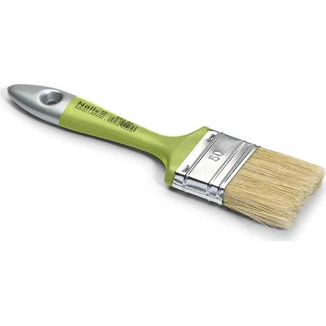 Lackierpinsel 6. Stärke 50 mm helle Borstenmischung 44 mm vernickelt