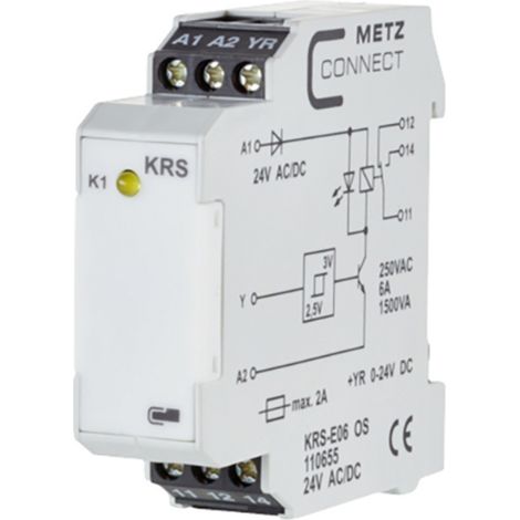 Schwellwertschalter 24, 24 V/AC, V/DC (max) 1 Wechsler Metz Connect 110655  1 St.