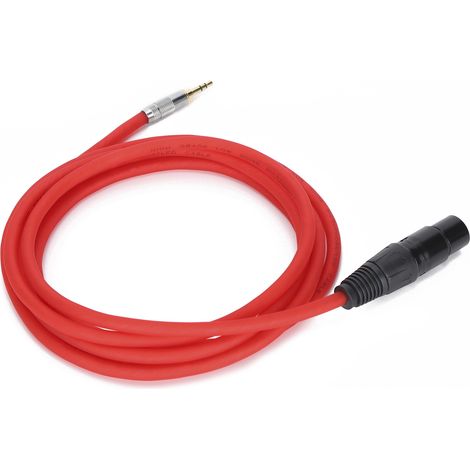 Câble Micro XLR Femelle vers Jack 3.5mm, Cordon Audio Équilibré pour Enregistrement Studio (1/5)