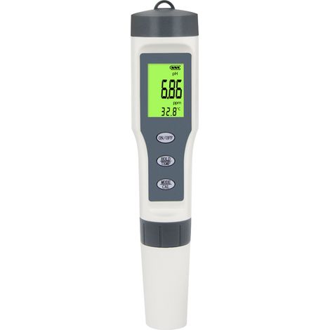 Medidor de pH digital 3 en 1 resistente al agua para agua de piscinas y acuarios con TDS, precisión ±0,05 pH ATC 0-60°C para agua potable (1/5)