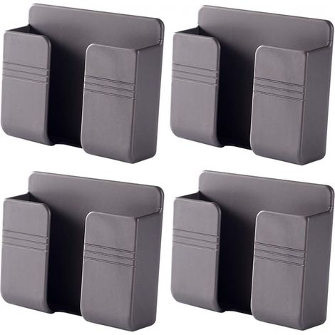 99 28 86 mm, (gris) 4 pièces support de rangement mural de type pâte support de chargement de téléphone portable multifonctionnel organisateur de (1/4)