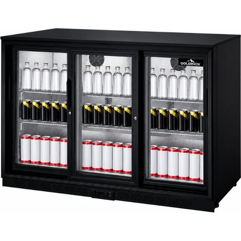 Arrière de bar 3 portes coulissantes vitrées PREMIUM - GOLDINOX (1/3)