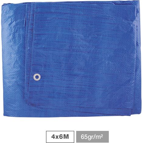 Tenda da sole blu 4x6M da 65gr